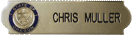 [QS5HR] Name Bar (2-5/8 x 5/8) 24 Karat Gold