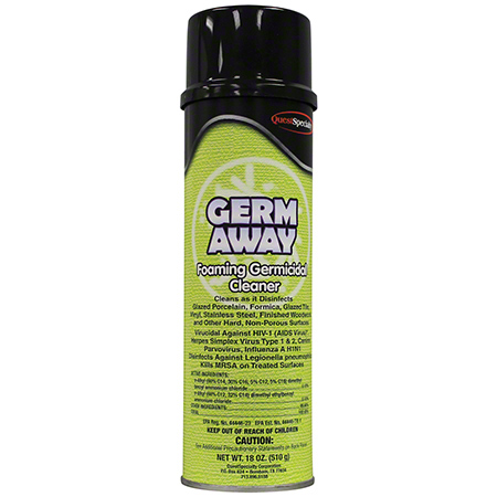Click to Enlarge Quest Germ Away Foaming Germicidal Cleaner - 18 oz Net Wt.