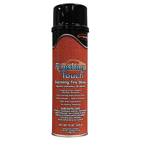 Quest Finishing Touch Foaming Tire Shine - 15 oz. Net Wt. 12/CS