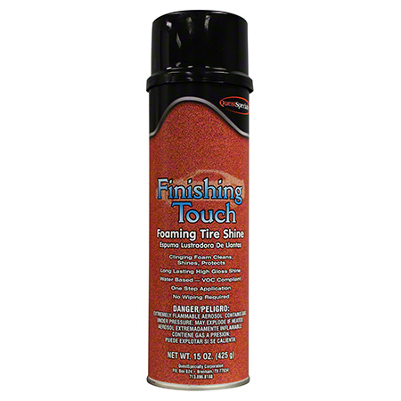 Quest Finishing Touch Foaming Tire Shine - 15 oz. Net Wt. 12/CS