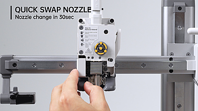 Bambu A1 Series Hotend with SS nozzle-0.4 mm