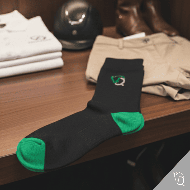Calcetines Delgados Quidam-Negro/VERDE