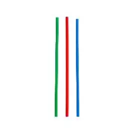 8" Super Cocktail Straw - R/B/G [3000ct]