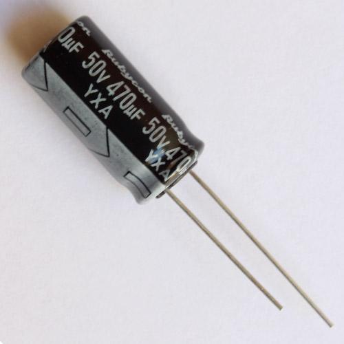 CAPACITOR 470UF 50V