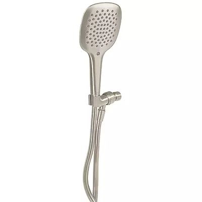 Regadera manual con soporte, satín, Riviera - R-013N / 45786