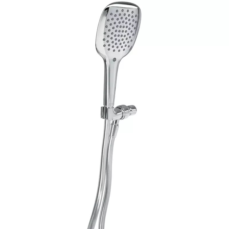 Regadera manual con soporte, cromo, Riviera - R-013 / 45785