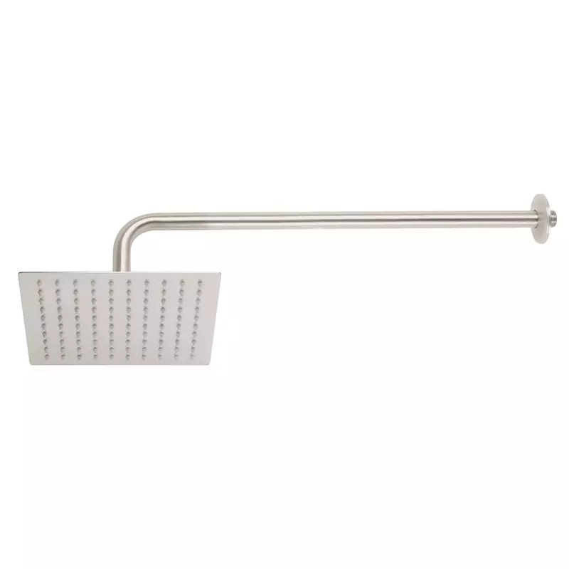 Regadera acero inoxidable, 8', con brazo, satinado, Riviera - R-308N / 45772