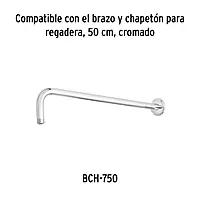 Regadera acero inoxidable, 10', sin brazo, cromado, Riviera - R-310S / 45781