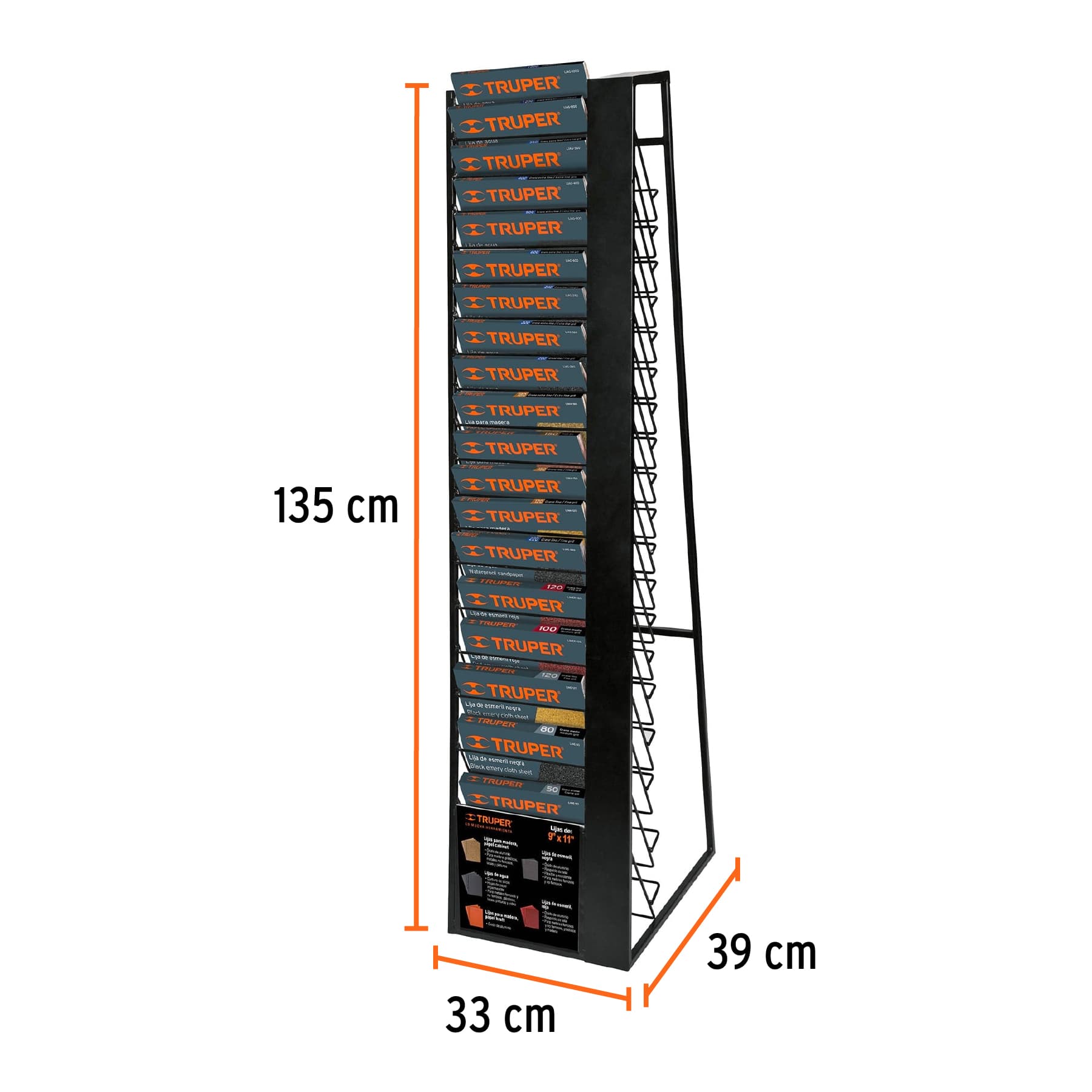 Rack para 19 hojas de lija - R-LIJ2 / 51578
