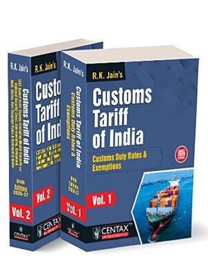 R.K. Jain’s Customs Tariff of India | 2024-25
