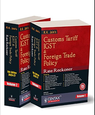 R.K. Jain’s Customs Tariff, IGST & Foreign Trade Policy Rate Reckoner | 2024-25