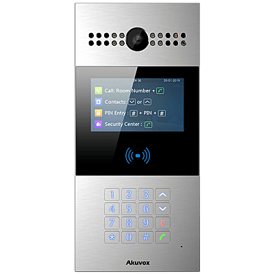 IP Video Intercom Outdoor Panel Face Recognition With Keypad