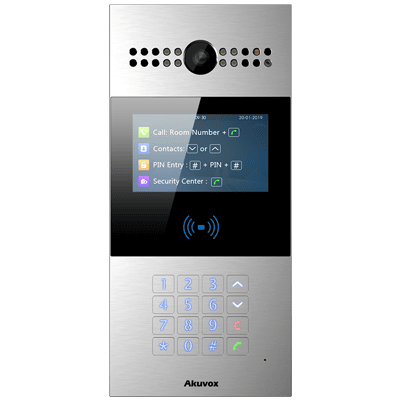 IP Video Intercom Outdoor Panel Face Recognition With Keypad