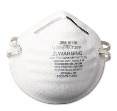 RESPIRADOR 3M 8000 CAJA CON 30 PZAS