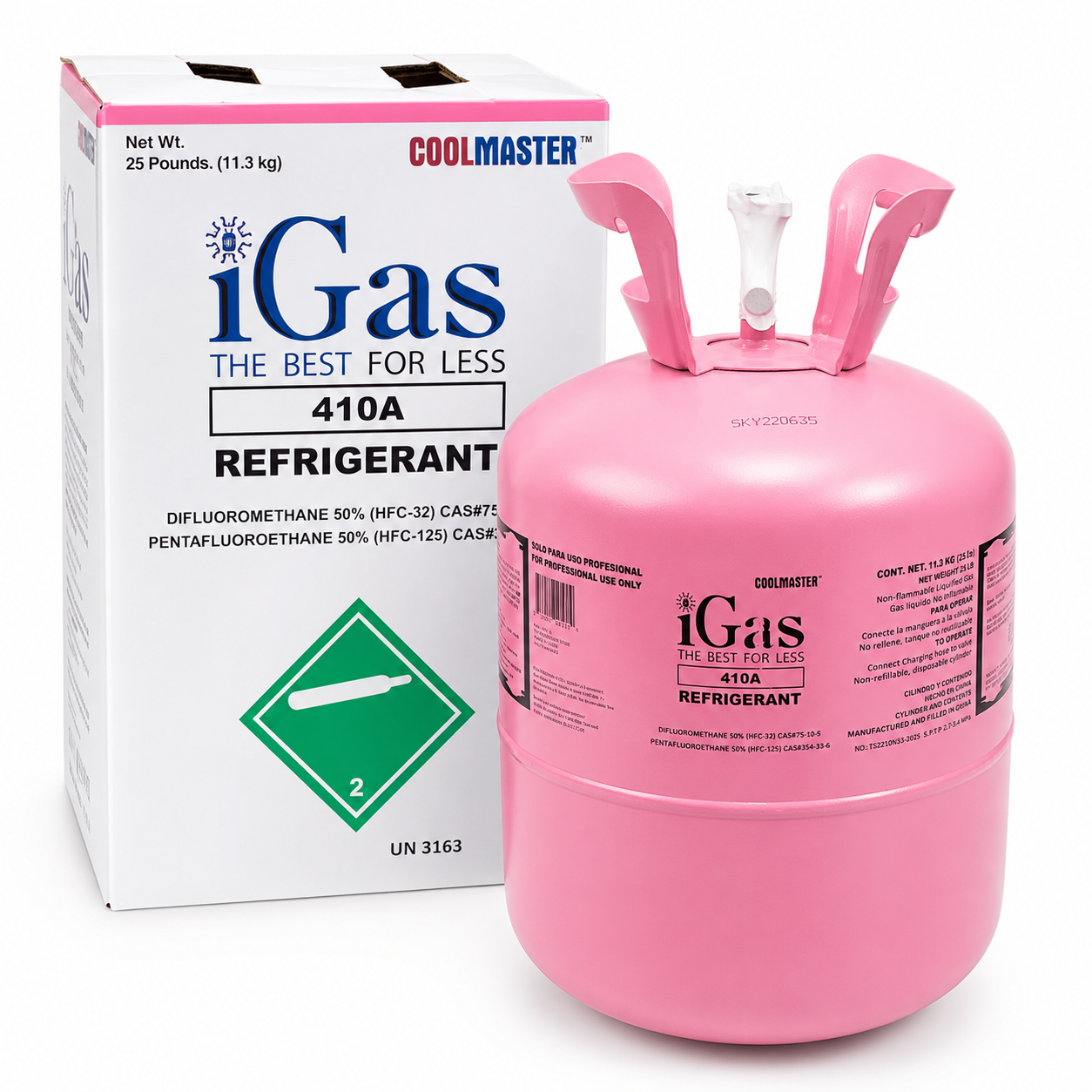 Gas Refrigerante R-410A Boya 11.3K - I Gas - R410A-IGAS-11.3