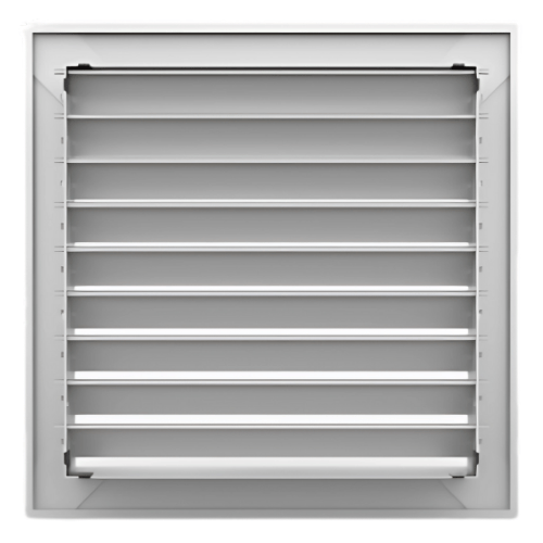 Rejilla de Retorno Estándard, Aletas Curvas a 45°, Acero Blanco, 16'' X 12'' - R45AB16.0012.00