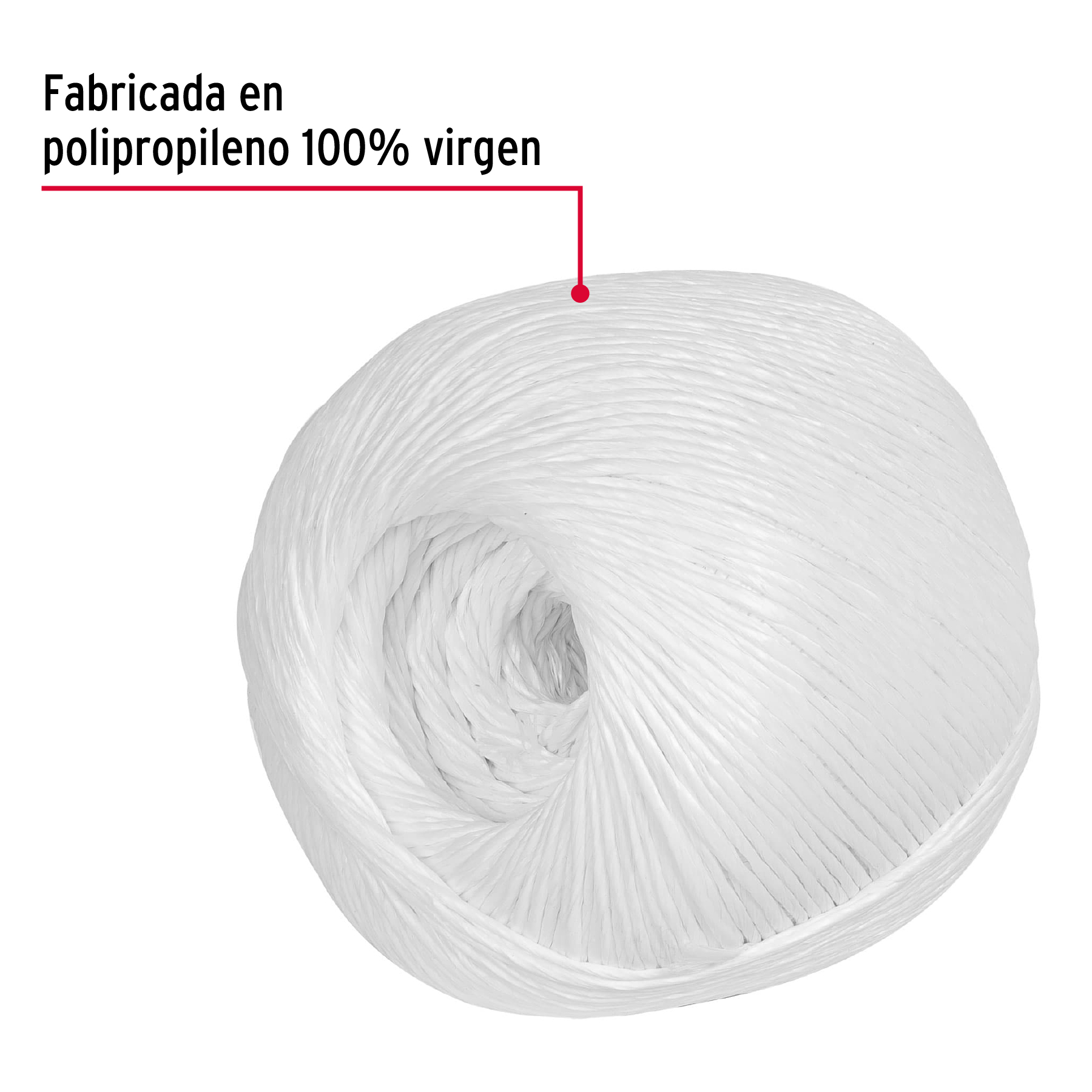 Rollo de rafia de 410 m color blanco calibre 2.2 g/m - RAF-290 / 44492