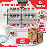 9" Round Aluminum Pan Reserve 1/4/125