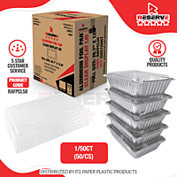 Aluminum Foil Pan Full Size Clear Display Lid Reserve 50/1