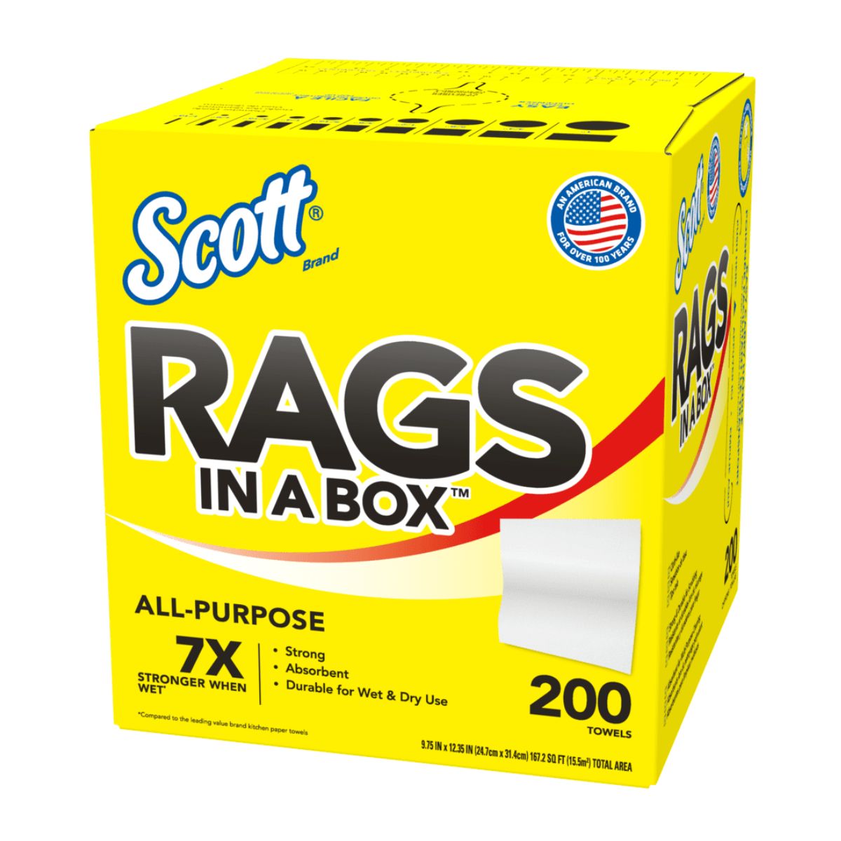 Scott Rags In A Box - 200 Towels Scott Rags In A Box - 200 Towels