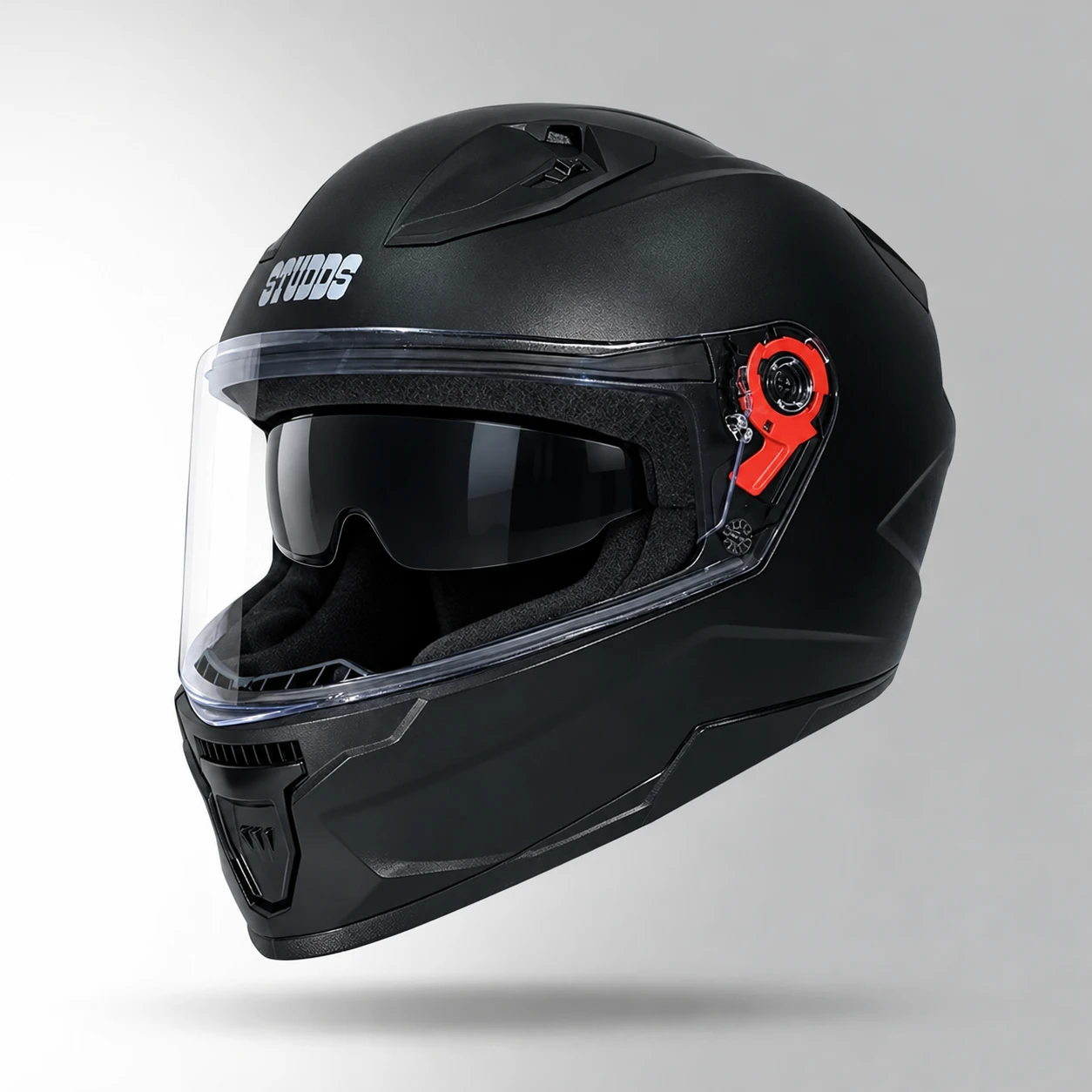 STUDDS RAIDER WITH SPOLIER BLACK DUAL VISOR C/V (XL)