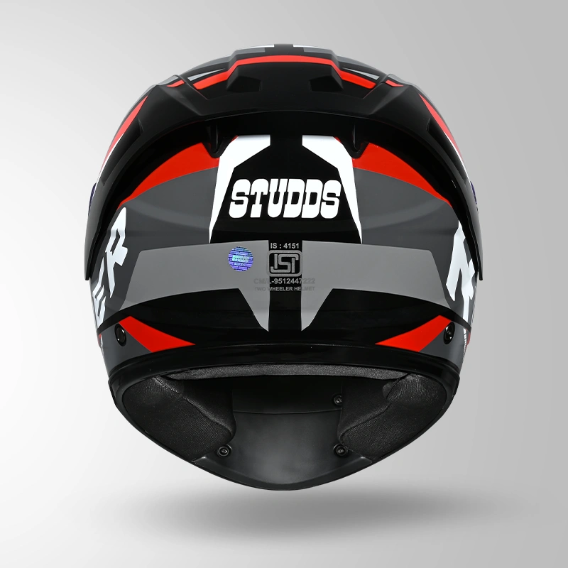STUDDS RAIDER SUPER WITH SPOILER D2 BROOK BLACK N2 RED C/V (XL) STUDDS RAIDER SUPER WITH SPOILER D2 BROOK BLACK N2 RED C/V (XL)