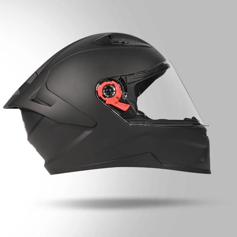 STUDDS RAIDER SUPER WITH SPOLIER MATT BLACK C/V (M)