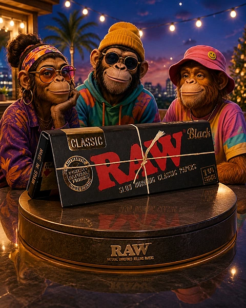 RAW CLASSIC 1 1/4 BLACK