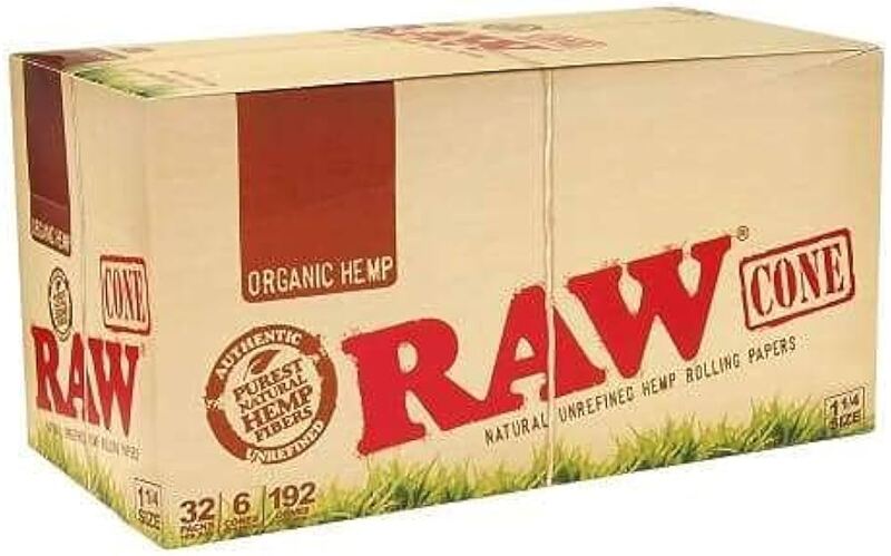 RAW CONES 1 1/4 ORGANIC 6CT