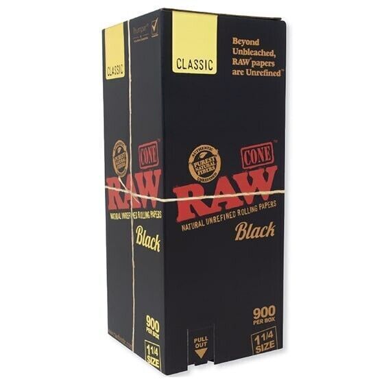 RAW CONES BLACK 900CT