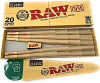 RAW:CONES PREROLL KS 20CT
