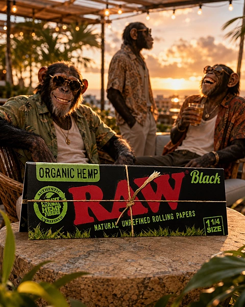 RAW BLACK ORGANIC 1 1/4