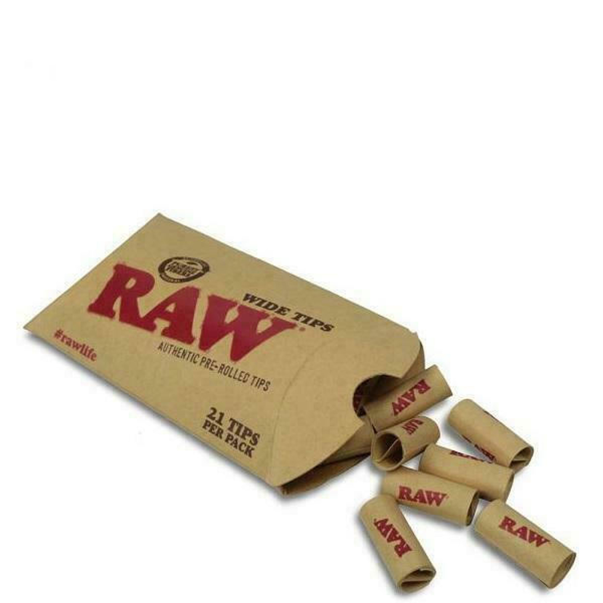 RAW:PRE-ROLLED WIDE TIPS