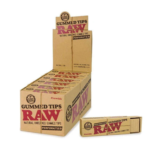 RAW:TIPS PERFORATED GUMMED 24CT