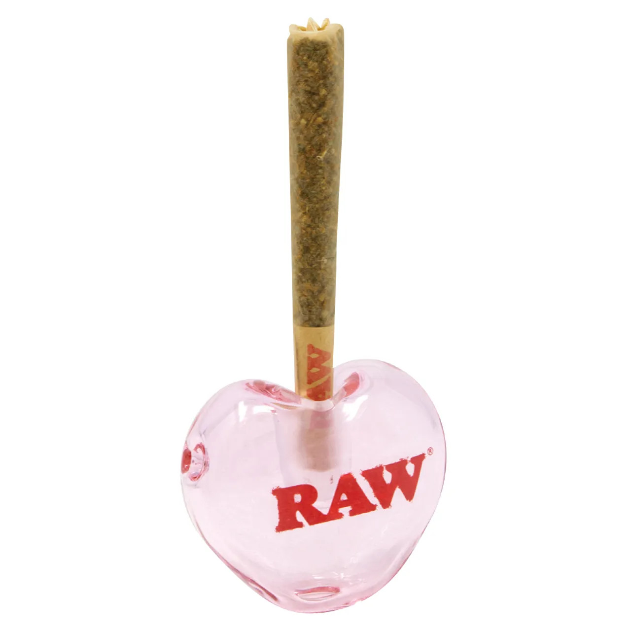 RAW® RAW LIMITED EDITION ROSE HEART GLASS CONE HOLDER