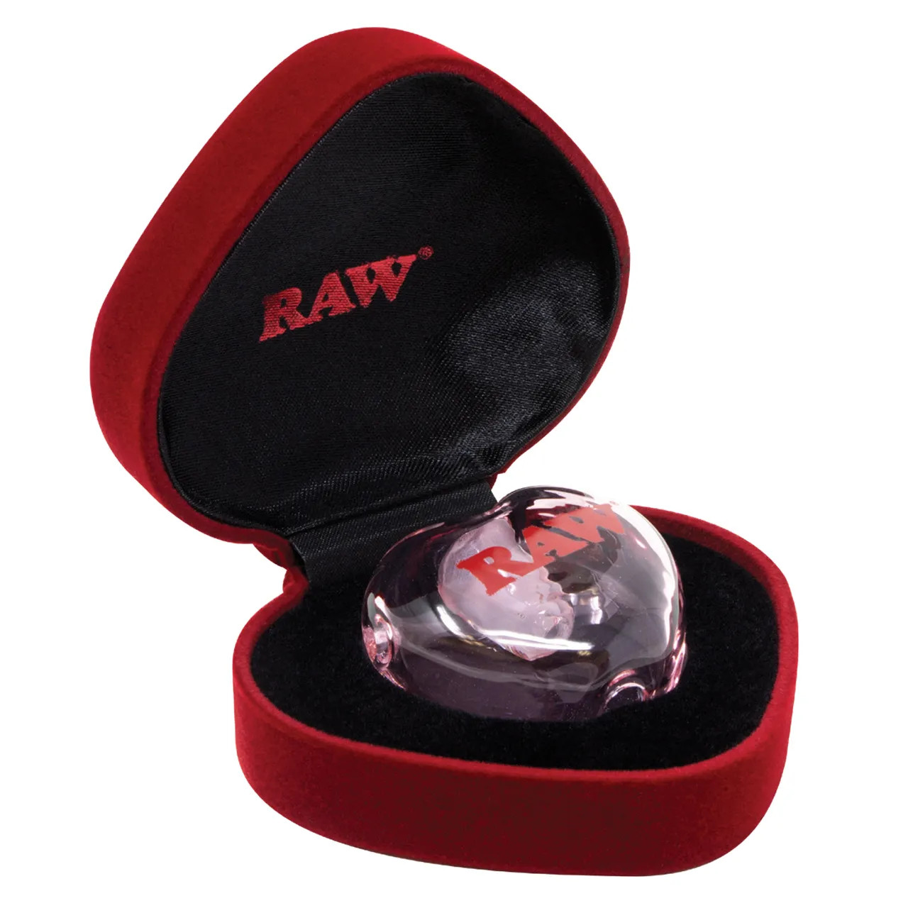 RAW® RAW LIMITED EDITION ROSE HEART GLASS CONE HOLDER