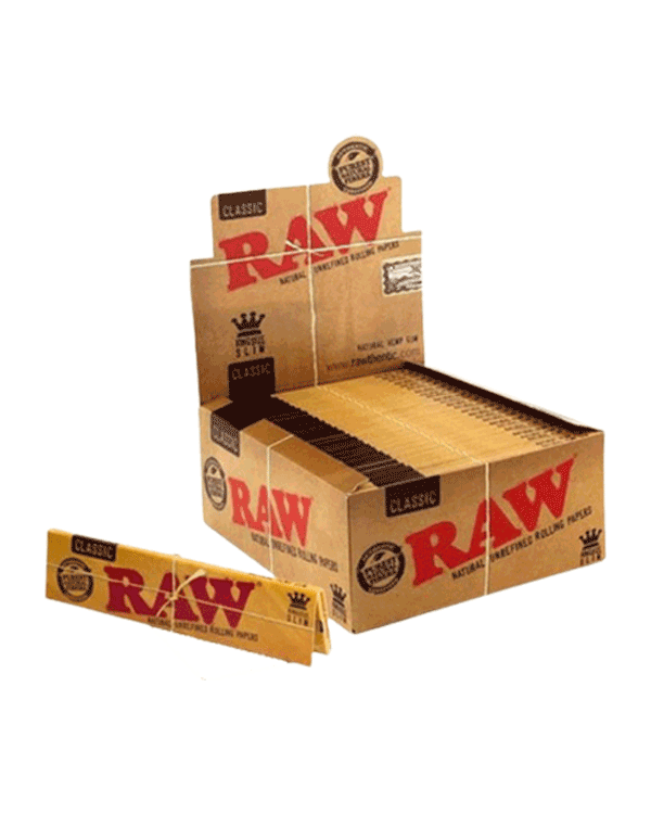 RAW® - Classic Rolling Papers King Size Slim (32ct) - Display of 50