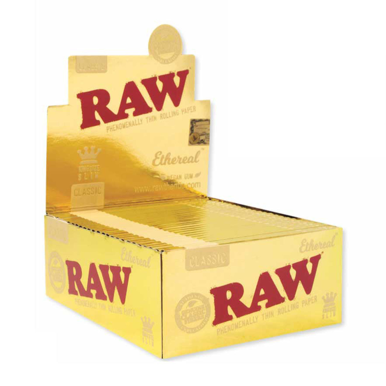 RAW® - Ethereal Rolling Papers King Size Slim (32ct) - Display of 50 RAW® - Ethereal Rolling Papers King Size Slim (32ct) - Display of 50