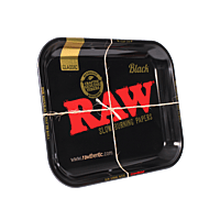 RAW® - Large Rolling Tray with Magnet Cover - Black RAW® - Large Rolling Tray with Magnet Cover - Black