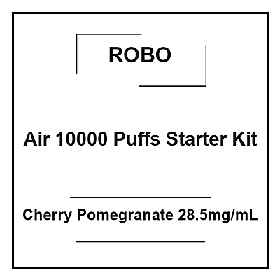 Robo Air 10000 Puffs Starter Kit Cherry Pomegranate 28.5mg/mL