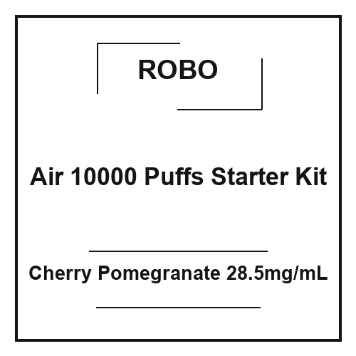Robo Air 10000 Puffs Starter Kit Cherry Pomegranate 28.5mg/mL