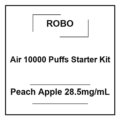 Robo Air 10000 Puffs Starter Kit Peach Apple 28.5mg/mL