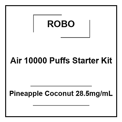 Robo Air 10000 Puffs Starter Kit Pineapple Coconut 28.5mg/mL