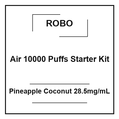 Robo Air 10000 Puffs Starter Kit Pineapple Coconut 28.5mg/mL