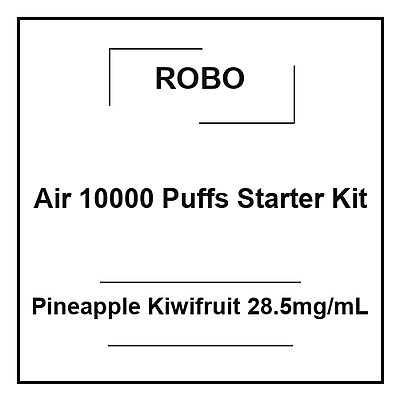 Robo Air 10000 Puffs Starter Kit Pineapple Kiwifruit 28.5mg/mL