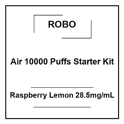 Robo Air 10000 Puffs Starter Kit Raspberry Lemon 28.5mg/mL