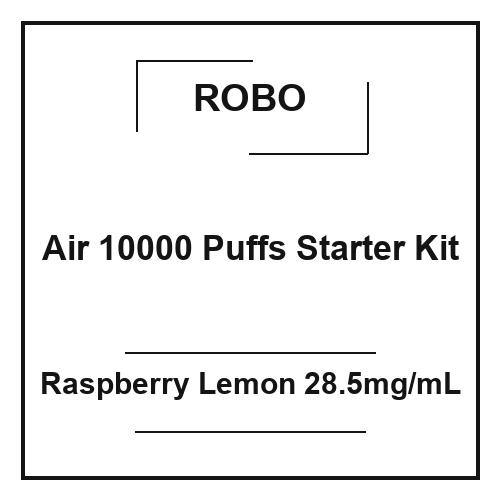 Robo Air 10000 Puffs Starter Kit Raspberry Lemon 28.5mg/mL