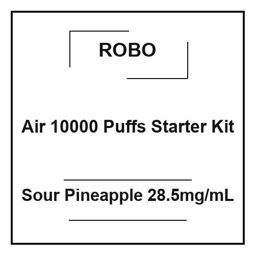 Robo Air 10000 Puffs Starter Kit Sour Pineapple 28.5mg/mL