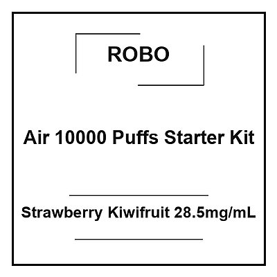 Robo Air 10000 Puffs Starter Kit Strawberry Kiwifruit 28.5mg/mL