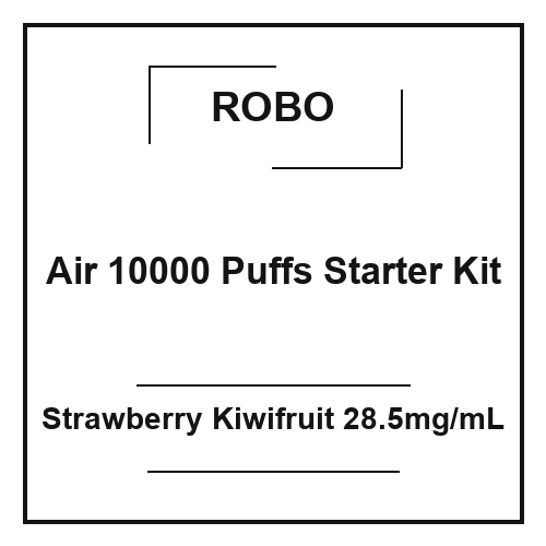Robo Air 10000 Puffs Starter Kit Strawberry Kiwifruit 28.5mg/mL